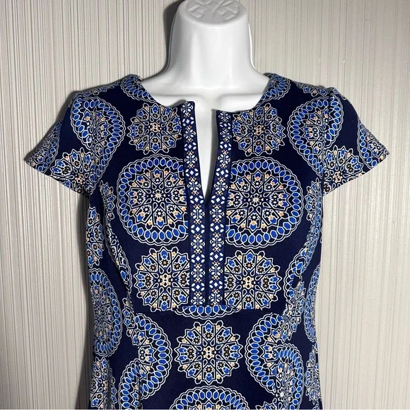 Chico’s blue knee length dress size 00 equivalent to XS - Picture 4 of 11